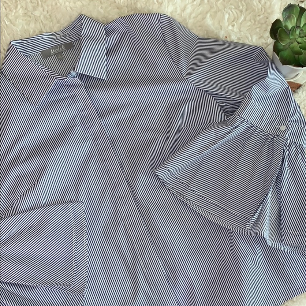 Marled Reunited Clothing Women’s Pinstriped Shirt